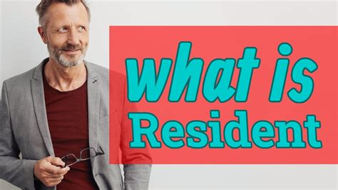 define residents.